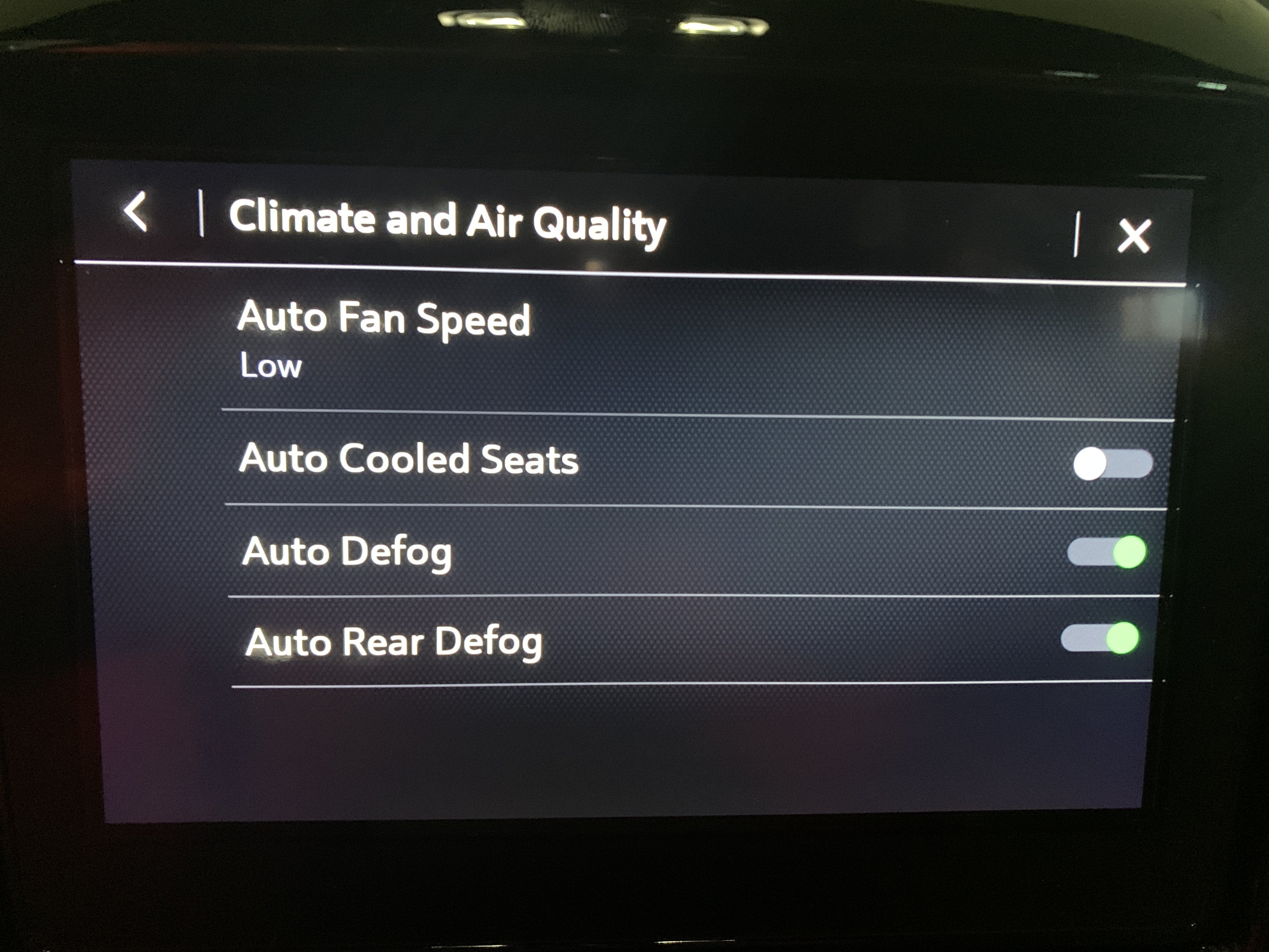 Auto Heated Seats program issue